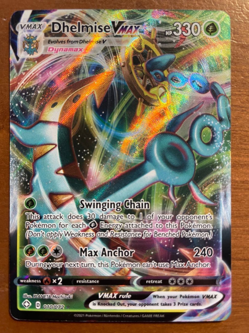 Pokémon Carte collezionabili: Pokemon Dhelmise VMAX (Versand gratis) – Nuovo (secondo la descrizione) da Chur venduto da Angerson