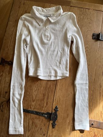 Weekday Langarmshirt weiss Gr. XS