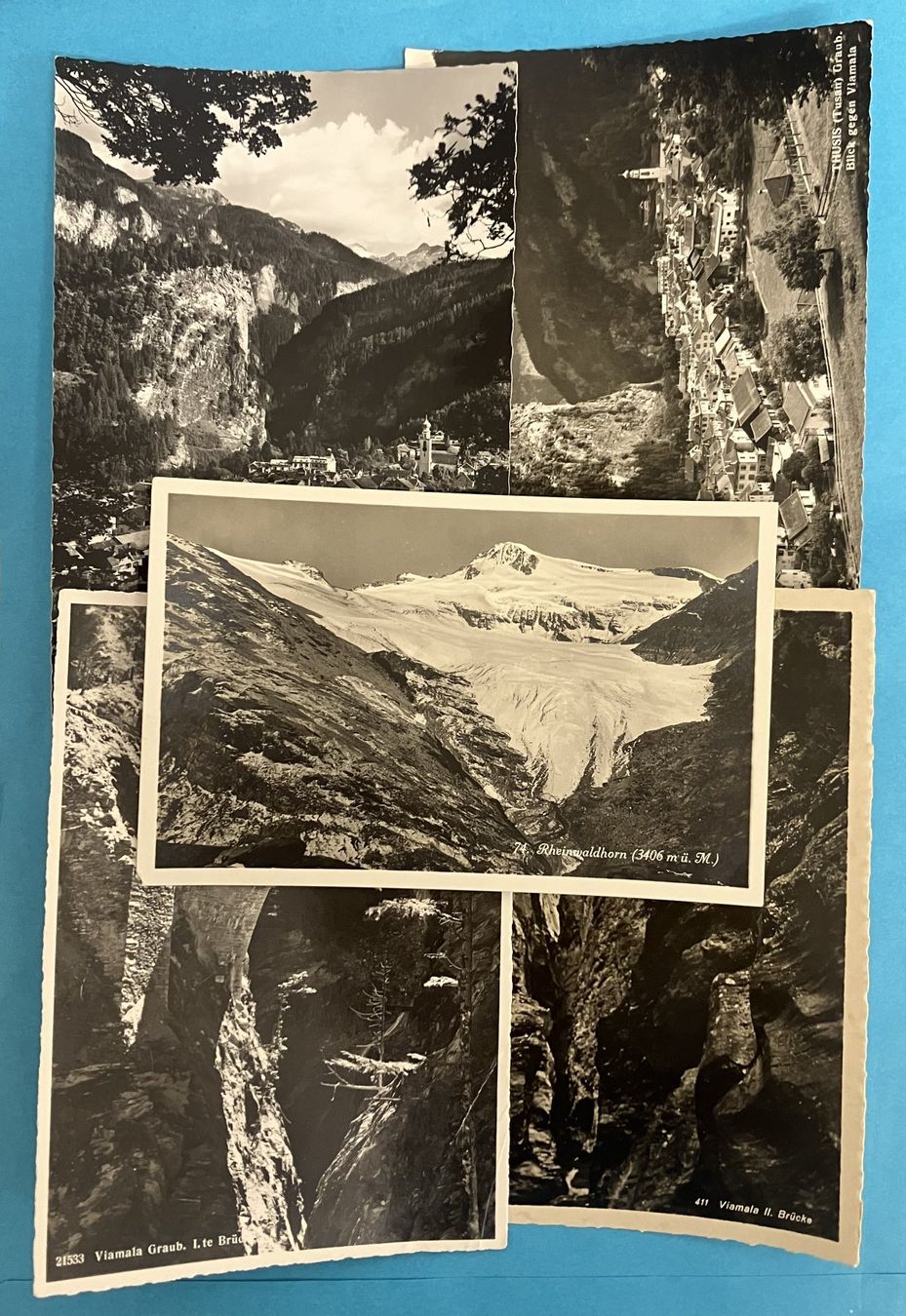 Cartoline postali: 9 ANSICHTSKARTEN VIAMALA – Usato da Oberwil BL venduto da SALOB