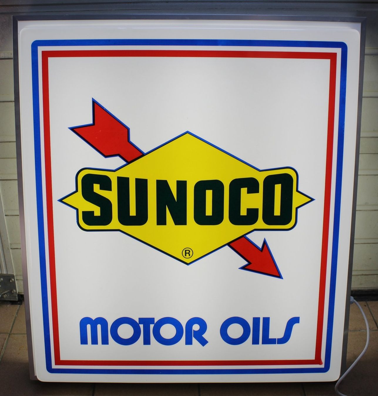 Ecriteaux: SUNOCO Leuchtreklame Schweiz – D'occasion à Lüchingen par Aw67