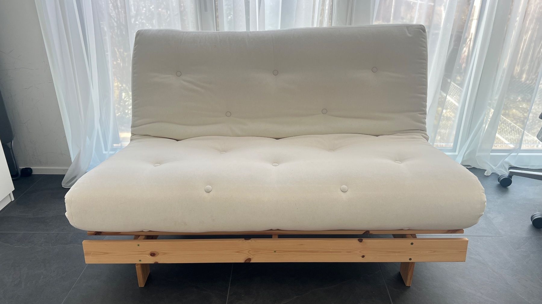 Karup Divani: Karup Design Roots 140 Schlafsofa Futon beige – Usato da Zürich venduto da ann_m6pw