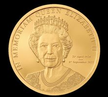 5 $ Dollar In Memoriam Queen Elizabeth II Cook Island - 2022