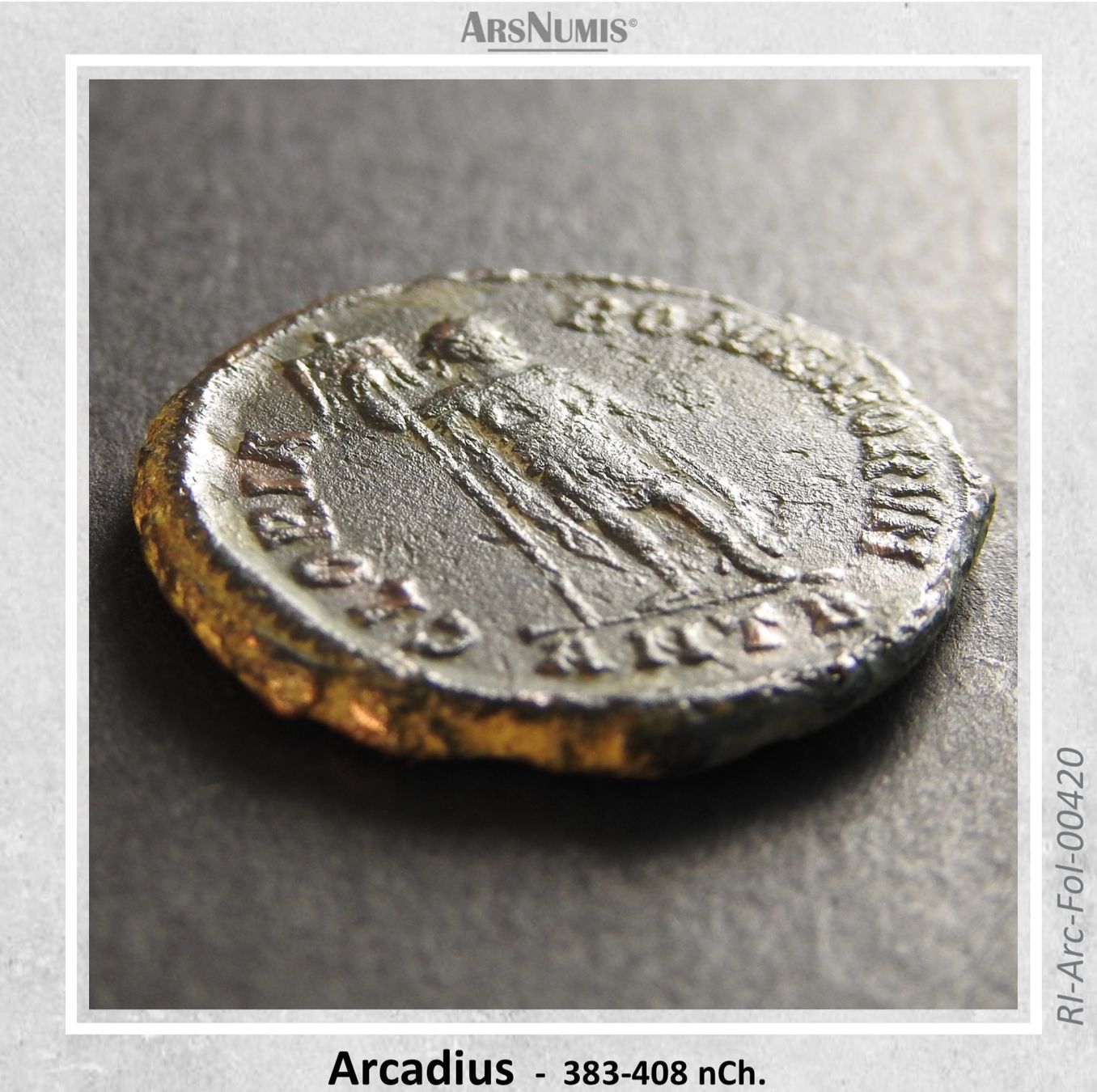 Alle Münzen: Römische Münze - Arcadius – Gebraucht aus Oberwil b. Zug von ArsNumis 3