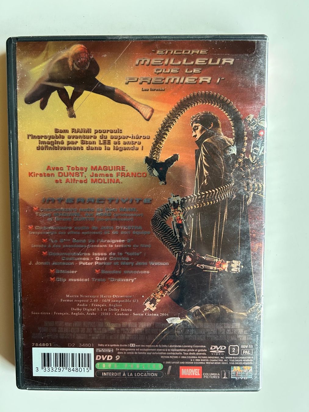Tutti i DVDs: SPIDER-MAN 2 – Usato da St-Cierges venduto da Crisi53 1