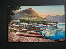 Postkarte Schiff Lugano  1911 Monte Bre (P83)