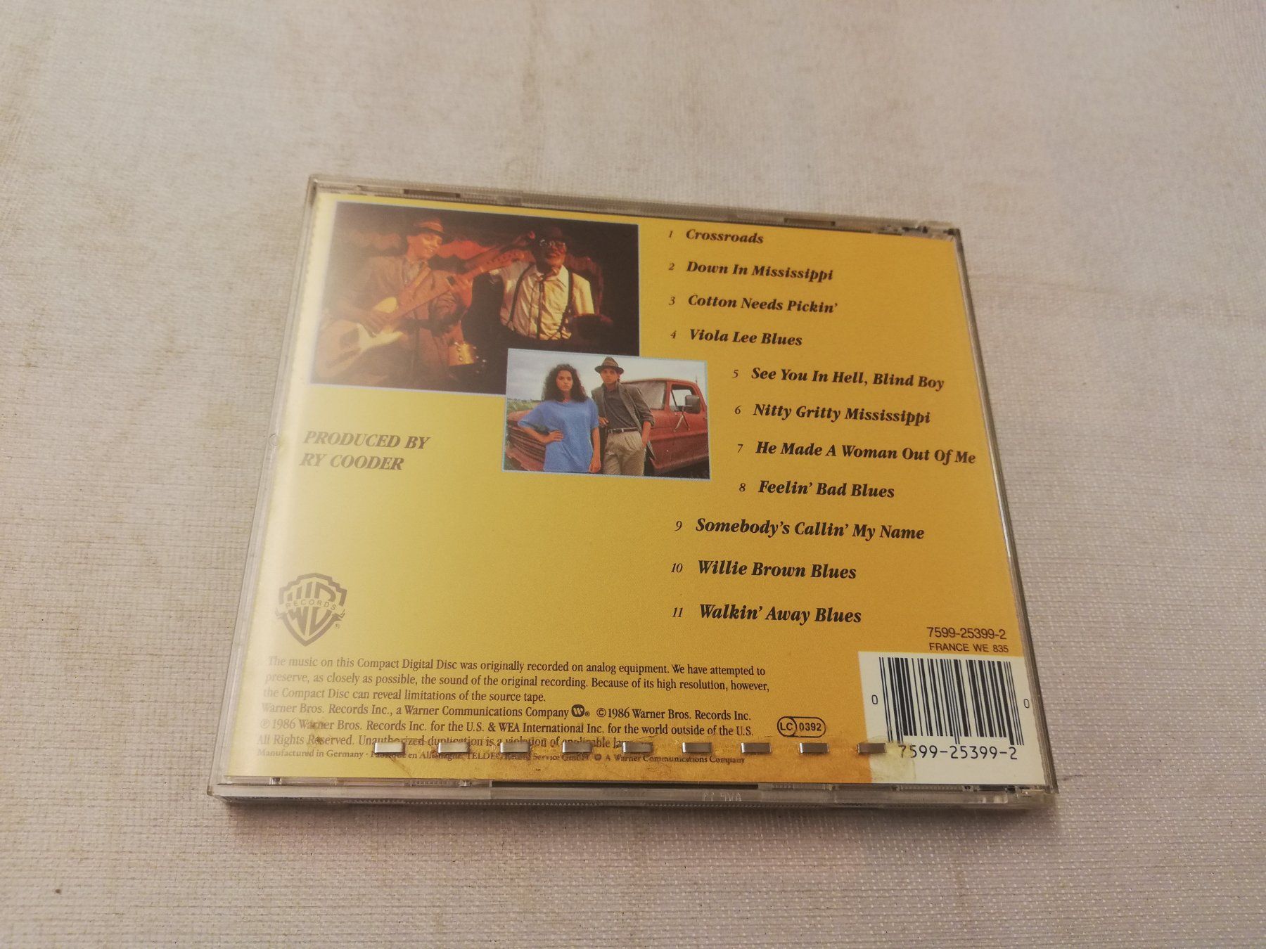 CD: RY COODER - CROSSROADS - SOUNDTRACK – Usato da Bern venduto da Vinylsound.ch 1