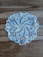 Vintage Hand Knitted Floral Doily - Add Charm to Your Home!