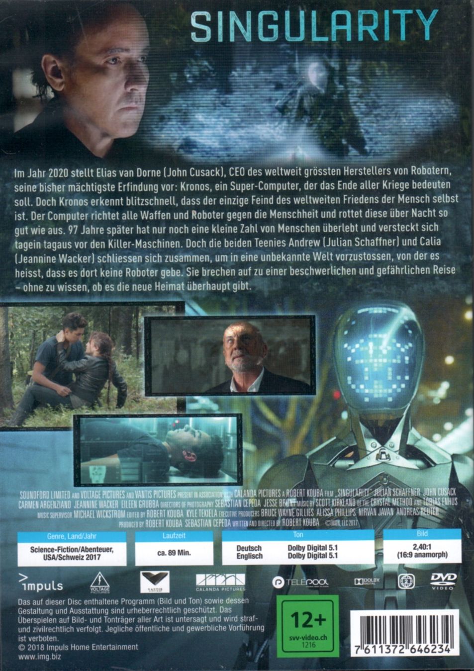 Tutti i DVDs: DVD: Singularity (mit: John Cusack, Jeannine Wacker) – Usato da Tägerig venduto da fil_f8k6 1