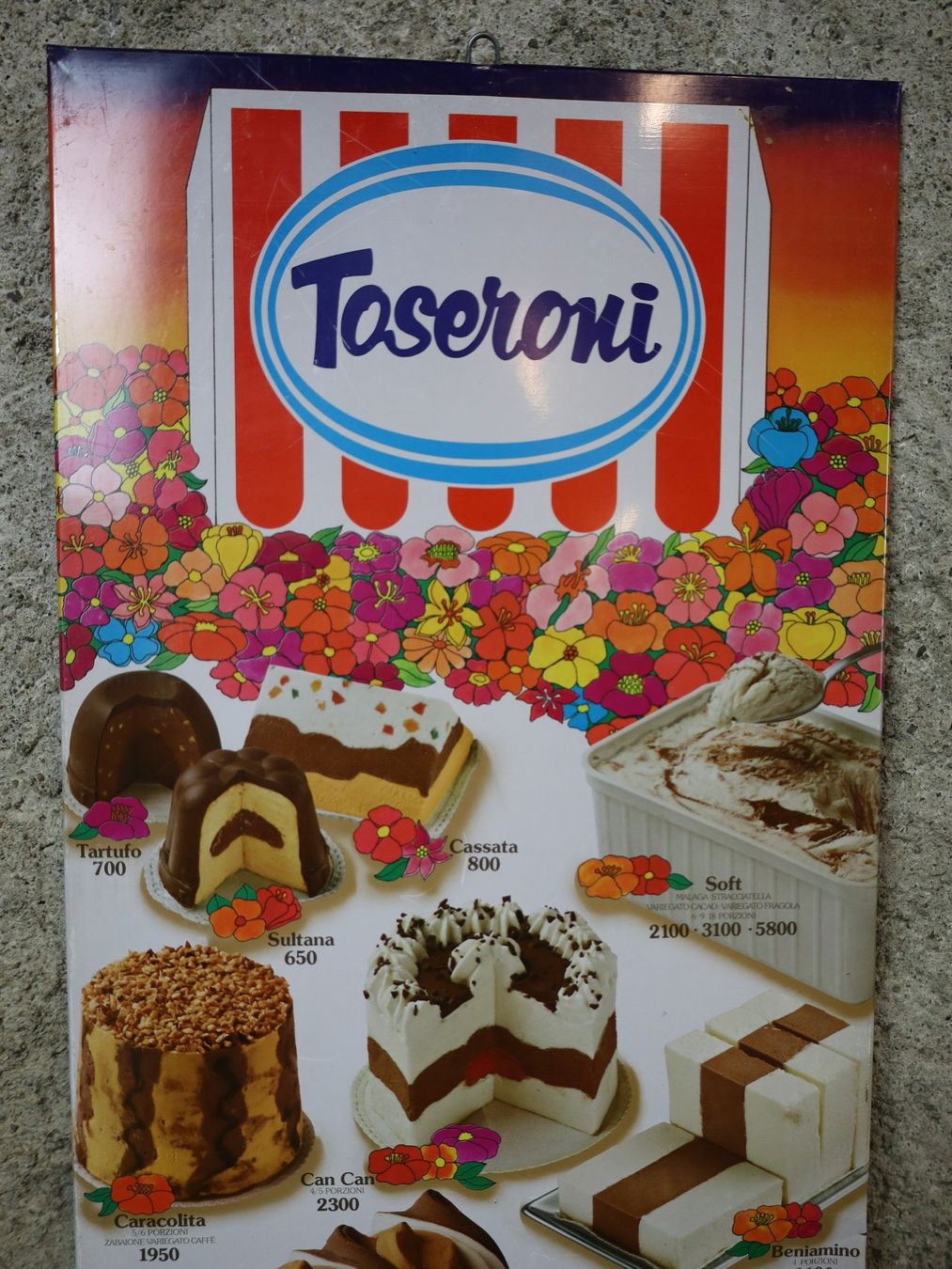 Insegne: Blechschild "Toseroni Gelato" – Usato da Birrwil venduto da brandschatz_birrwil 1