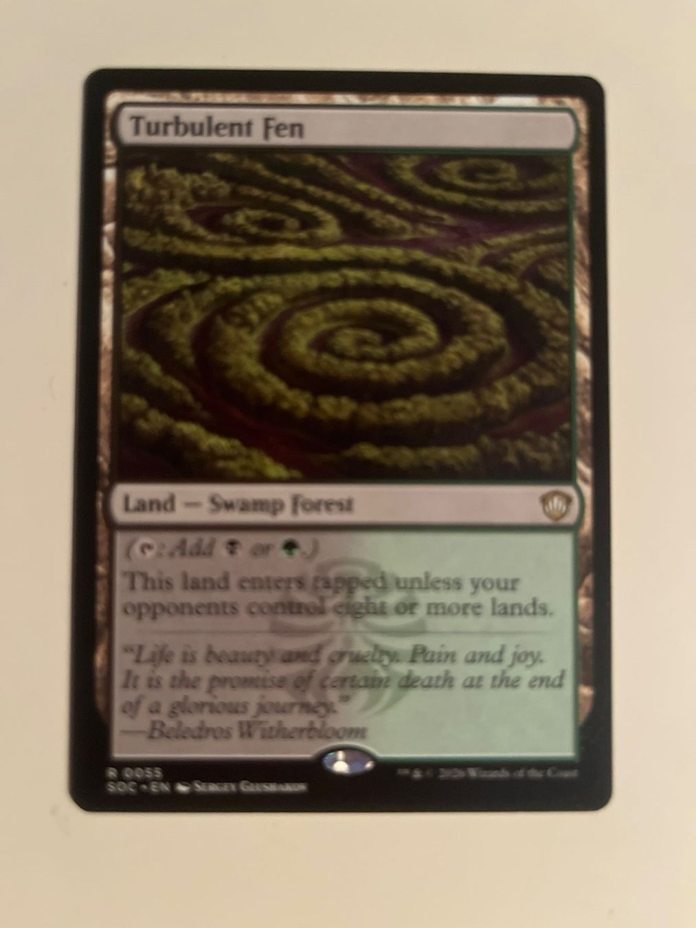 Magic The Gathering Carte collezionabili: 1 x Turbulent Fen - Magic: The Gathering - MtG – Usato da Kriens venduto da Shadi1980