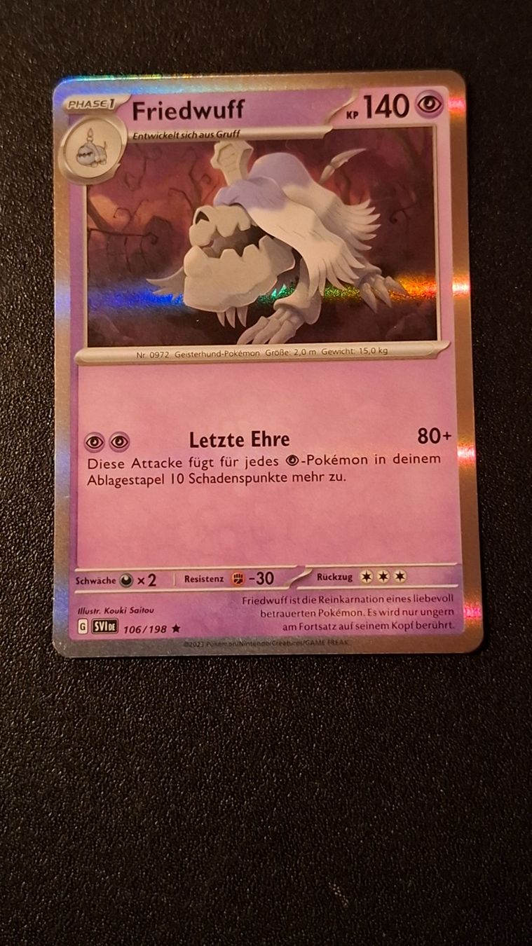 Pokémon Carte collezionabili: *Pokémon Friedwuff* 106/198, Holo – Nuovo (secondo la descrizione) da Brütten venduto da Sigimi