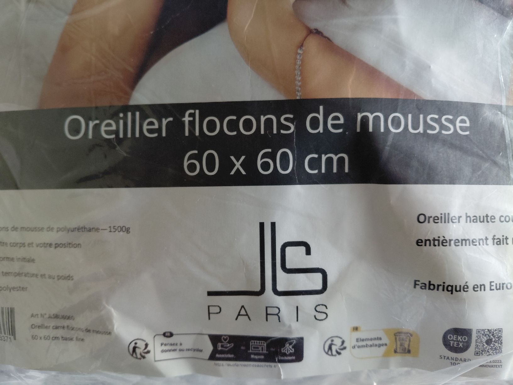 Cuscini: Oreiller Flocons de mousse 60x60cm – Nuovo e nell'imballaggio originale da Tramelan venduto da Belleza82 3