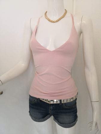 🤩MANGO TOP ROSA & VELOUR RIEMEN