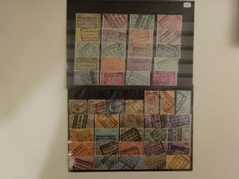 Belgien Eisenbahnpaketmarken gestempelt 1915-1941