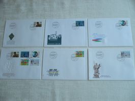 1989 6 FDC Sondermarken I Satz & Einzelmarken SBK 770 -774