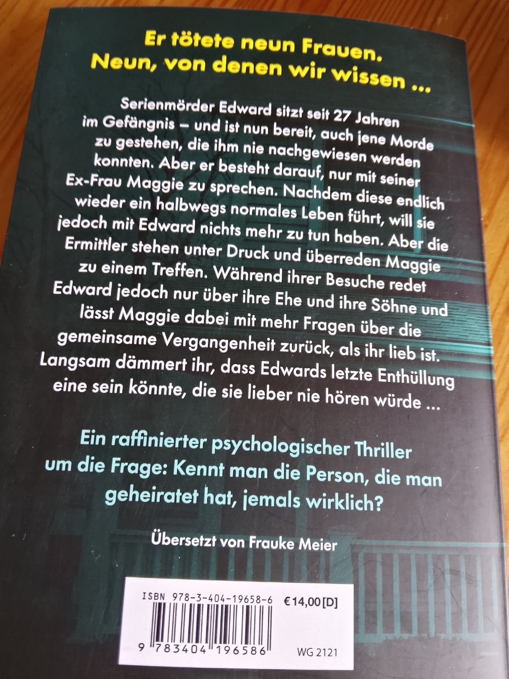 Bücher: Mein Mann der Mörder  – Neu (gemäss Beschreibung) aus Volken von katz5 2