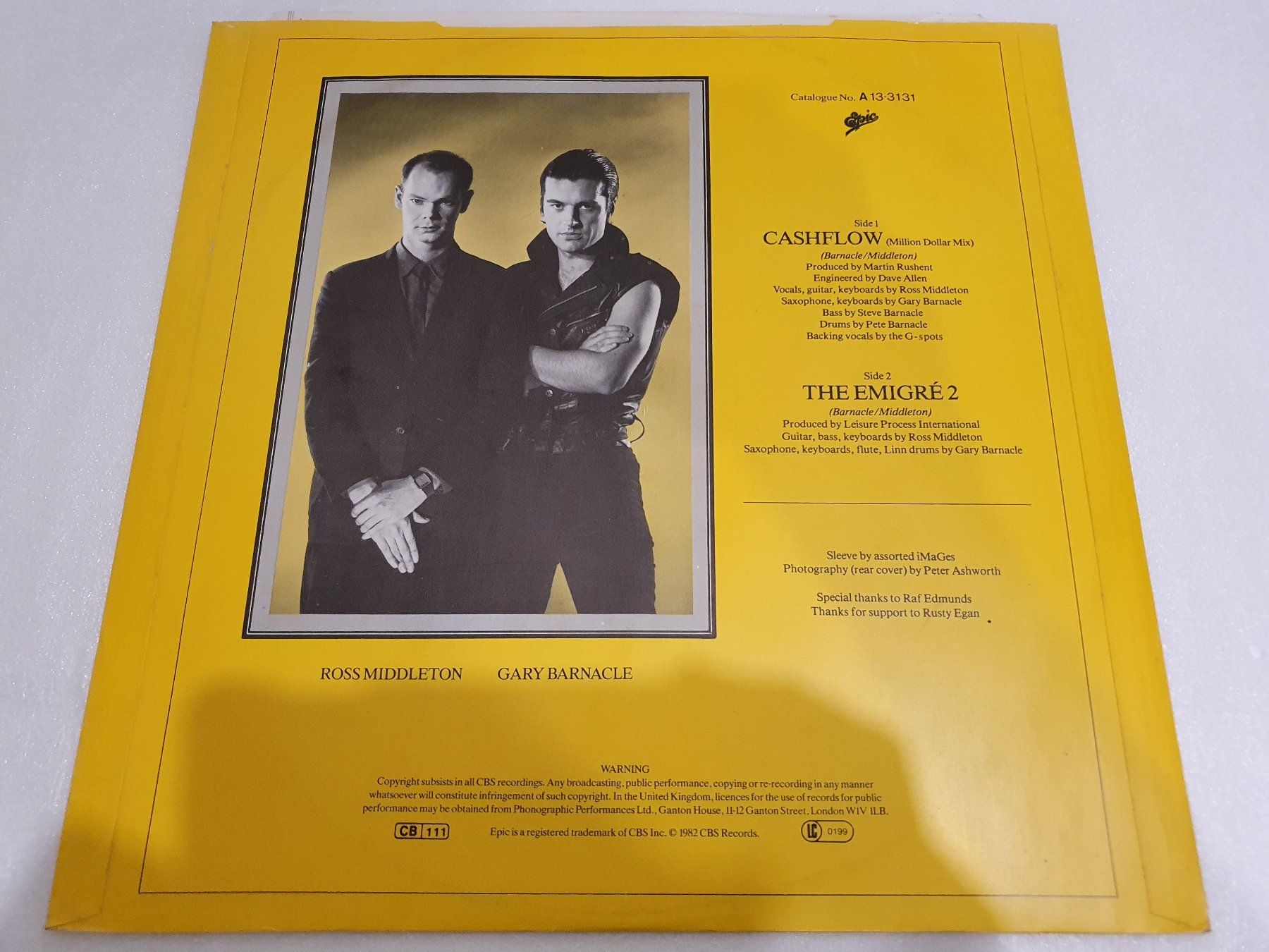 Dischi in vinile: Leisure Process – Cashflow (Maxi, Synth-pop) – Usato da Uster venduto da Vinyl-Leidenschaft 1