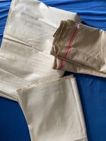 Antikes Rolltuch Leinen Mangeltuch Stoff konvolut 3 st. 29