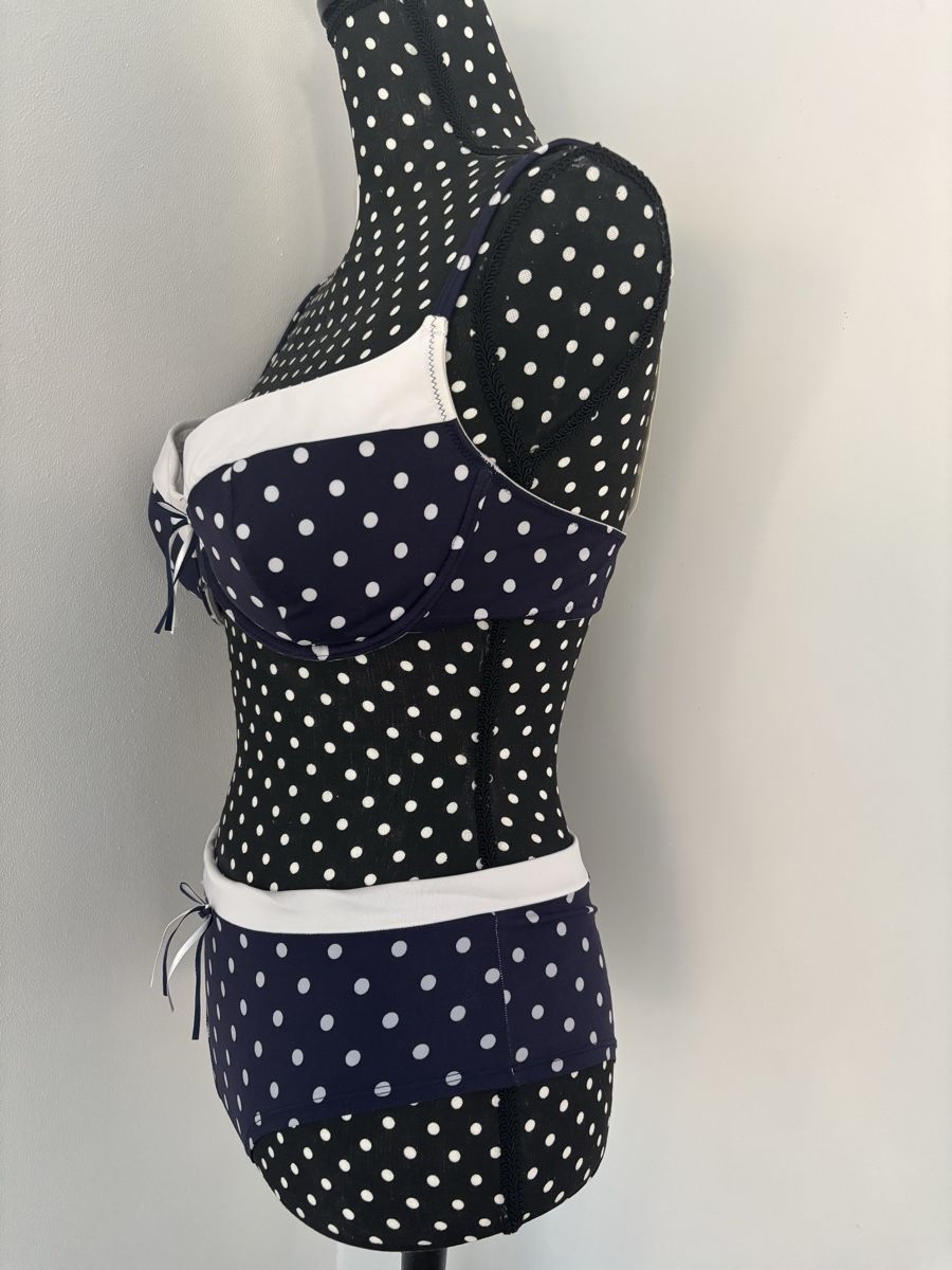 Badekleider & Bikinis: Gepunkteter Bikini im Retro-Look - Gr. 85C & 38/40 – Neu (gemäss Beschreibung) aus Zürich von enjoyxvintage 3