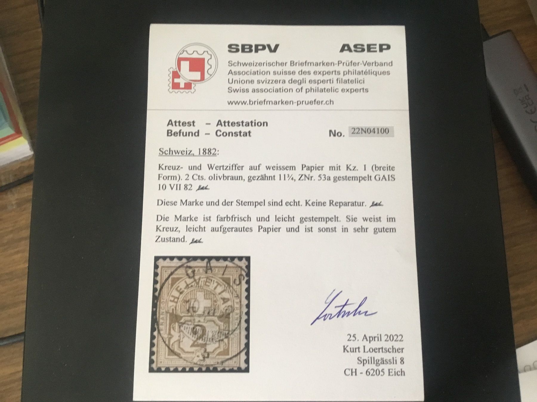 Tous les timbres: 2Rp.Ziffern weisses Papier – D'occasion à Appenzell par Murpa 1