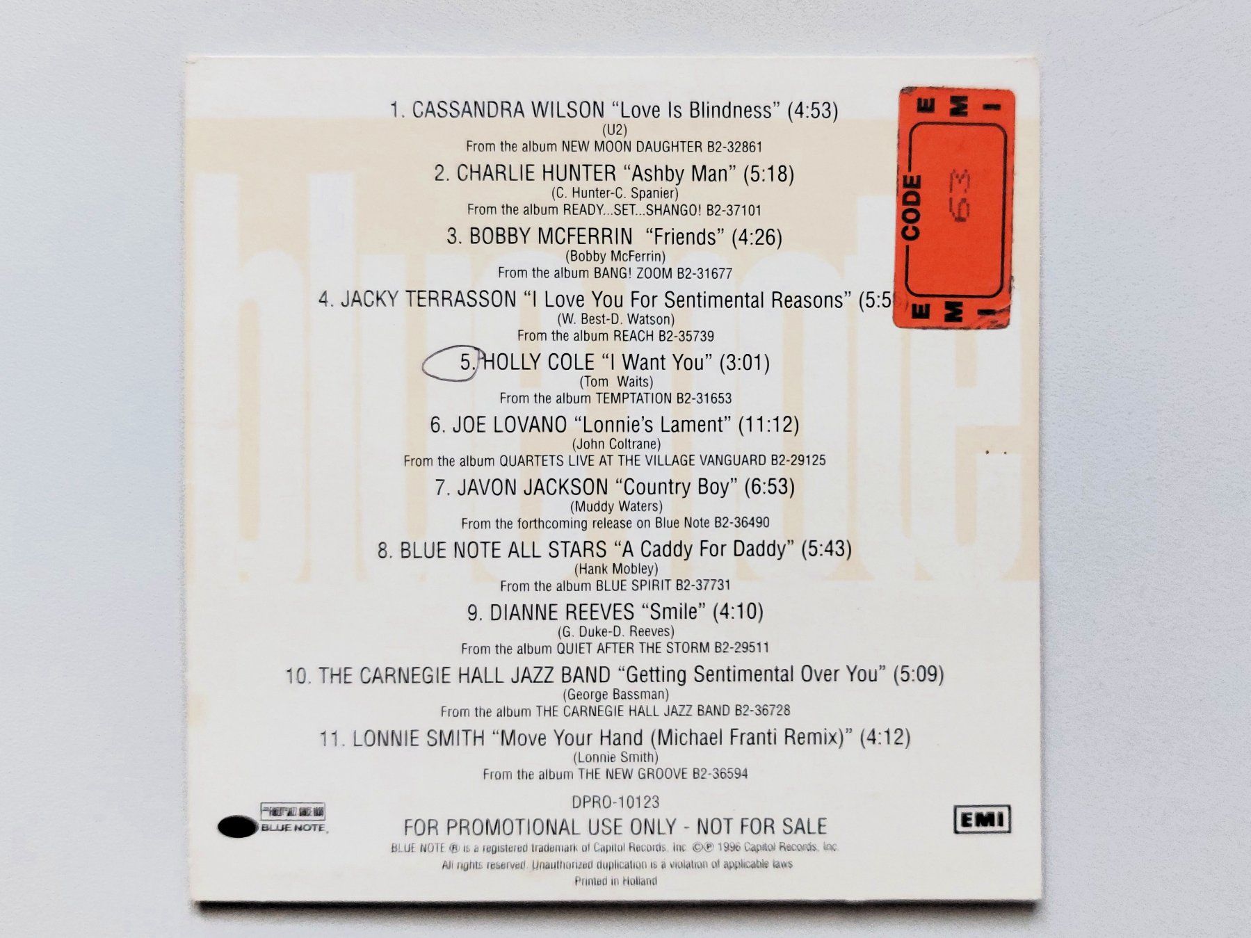 CDs: CD Blue Note Festival 1996 – Gebraucht aus Rickenbach ZH von Pabag 1