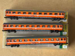 3x Minitrix 513105 Personenewagen SNCF