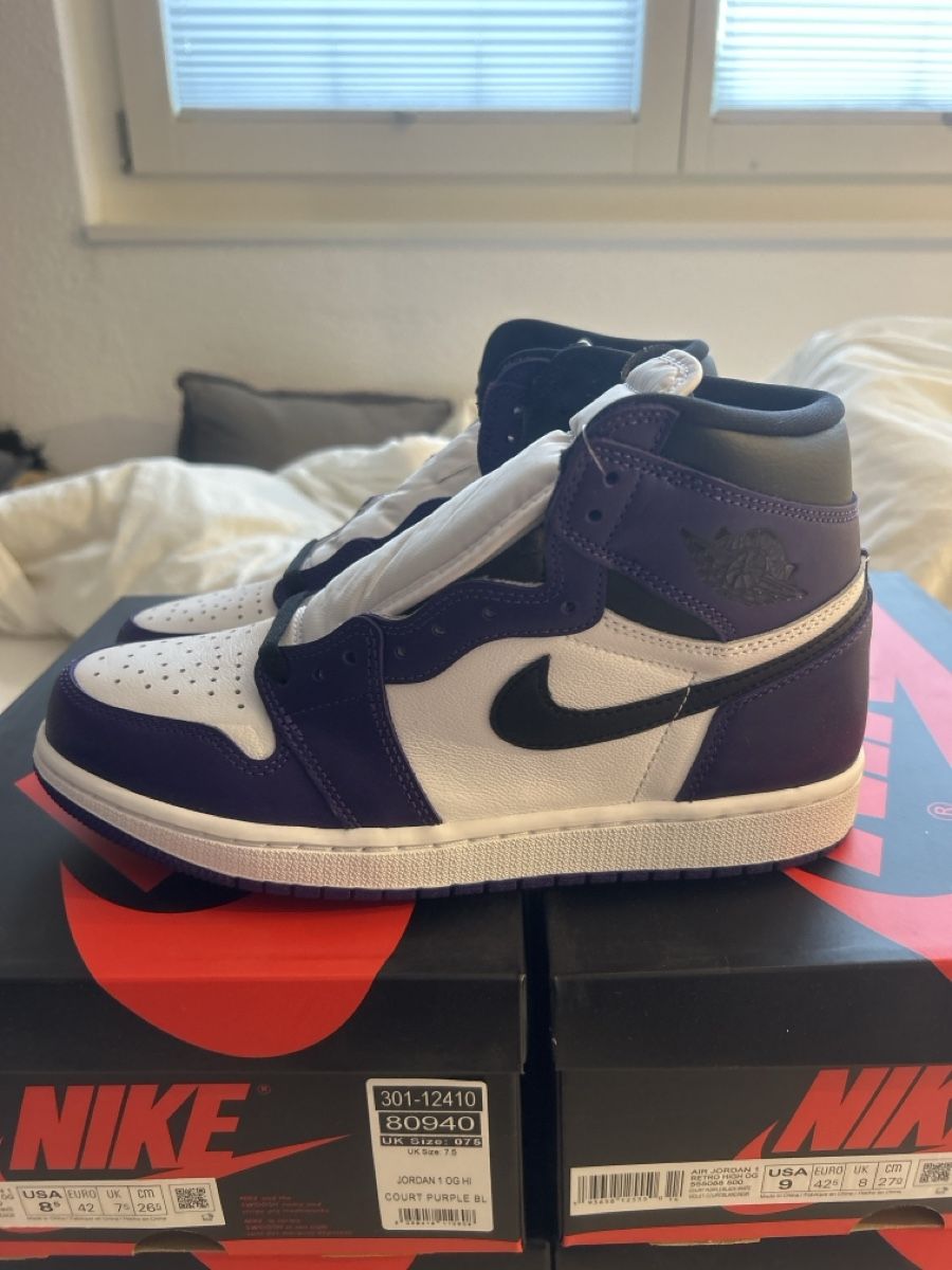 Jordan Herrenschuhe: Jordan 1 Court Purple – Neu und originalverpackt aus Rotkreuz von noah_02 3