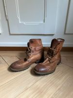 PAT CALVIN - Leder Stiefel braun gefüttert 40
