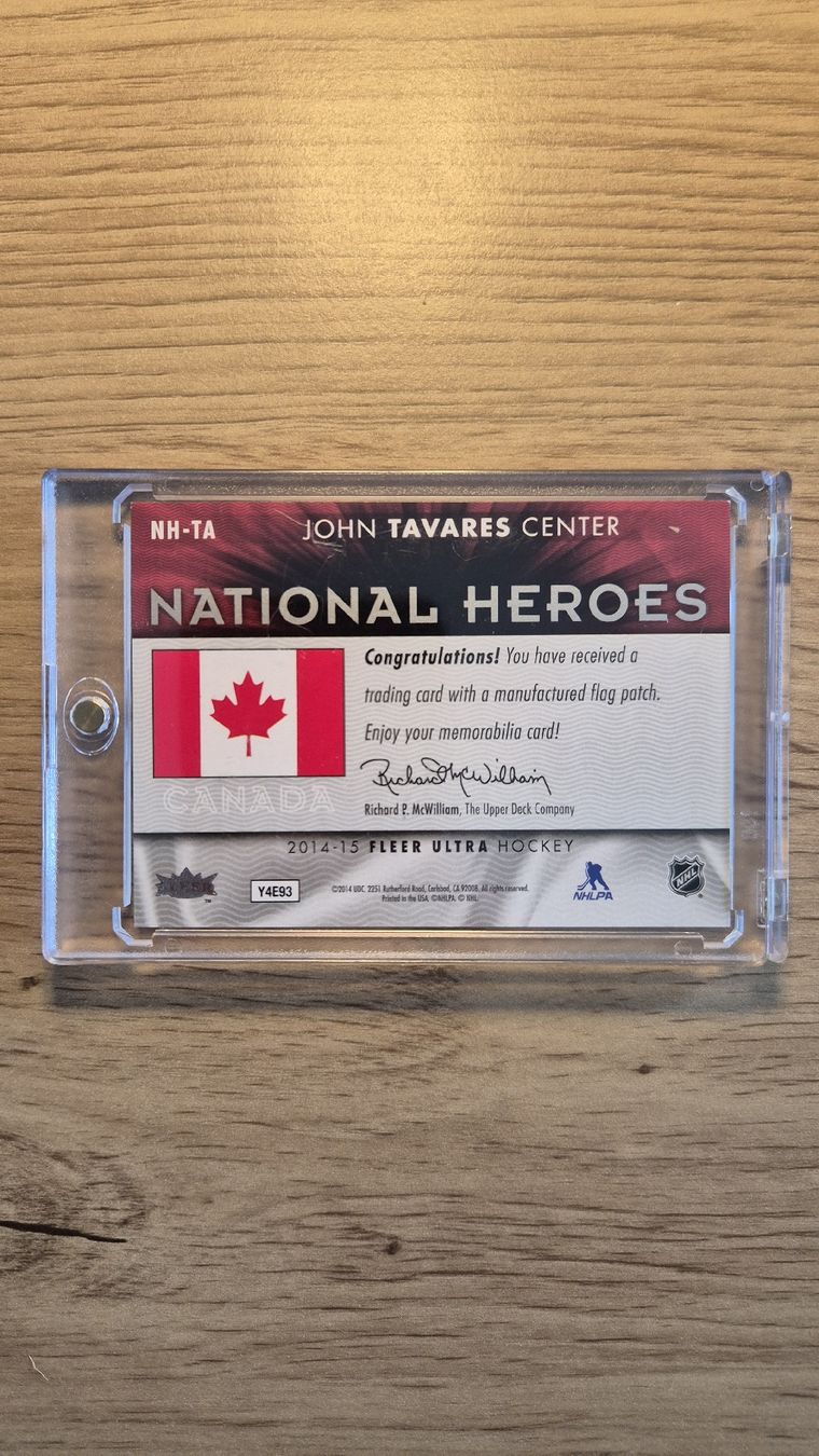 Sammelbilder & Trading cards: John Tavares National Heroes Canada – Gebraucht aus Bellach von IceCards-80 1