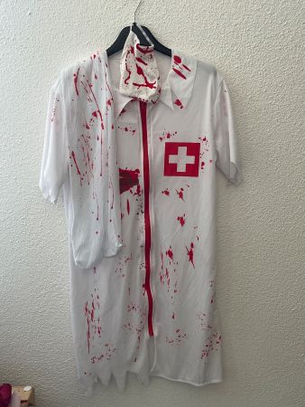 Halloween: Zombie Krankenschwester Kostüm Grösse S