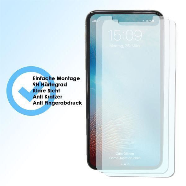 Cover & Protezioni schermo: 2x iPhone XS Glasfolie Hartglas – Nuovo e nell'imballaggio originale da St. Willibald venduto da silvertronic24