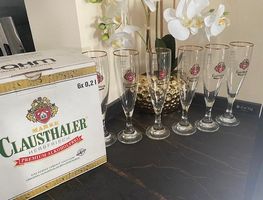 Clausthaler Premium ALKOHOLFREI Bierglas 0,2l Exklusivpokal