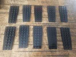 lego 2413 lot de 10 pièces Black Wedge, Plate 4 x 9