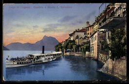 AK Gandria /Lago di Lugano, Dampfer