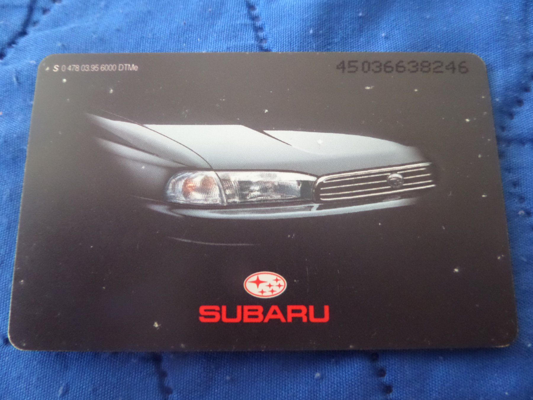 Telefon- & Taxkarten: Telefonkarte 6 DM Subaru gebraucht – Neu (gemäss Beschreibung) aus Thun von ang_7pwg 1
