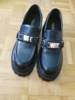 Schwarze Leder Loafer Gr. 40 Even&Odd Herbst Trend