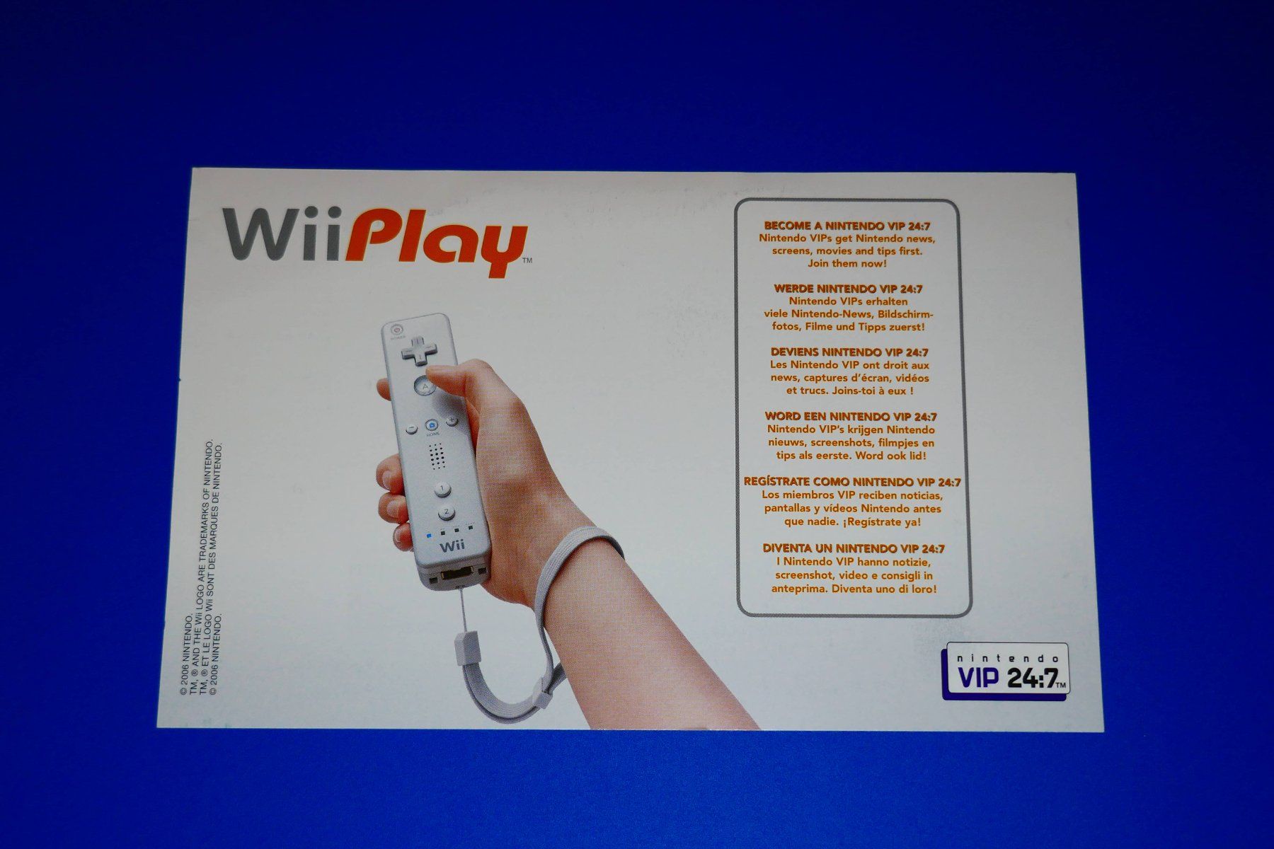 Nintendo Giochi: Wii Play & VIP - Nintendo Wii – Usato da Vuarrens venduto da Espace-Retro 2
