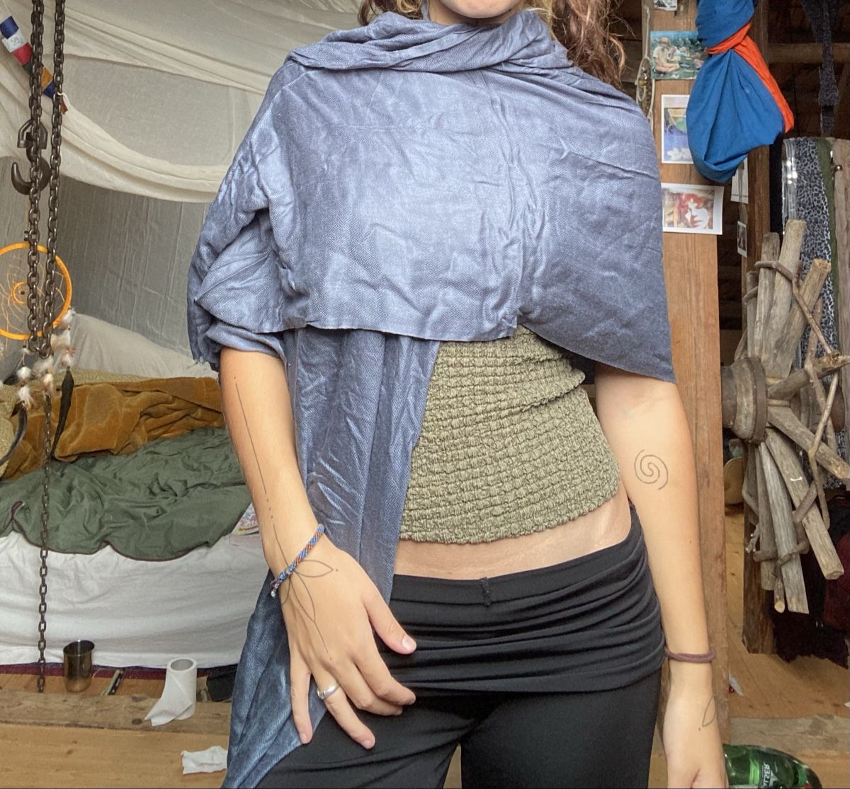 Foulard & Sciarpe: Schönes Blaues Tuch/Schal – Usato da Rehetobel venduto da Norea69 2
