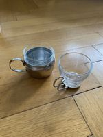 Tee- oder Espressogläser mit Metallhalterung Set 8-teilig