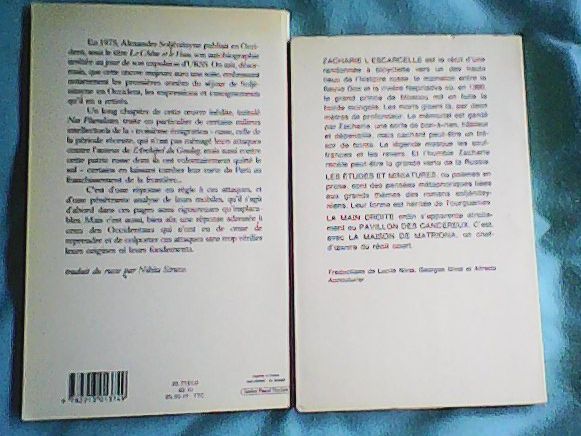 Libri: 2 x Alexandre Soljénitsyne – Usato da Rümlang venduto da Vuvuzella 1