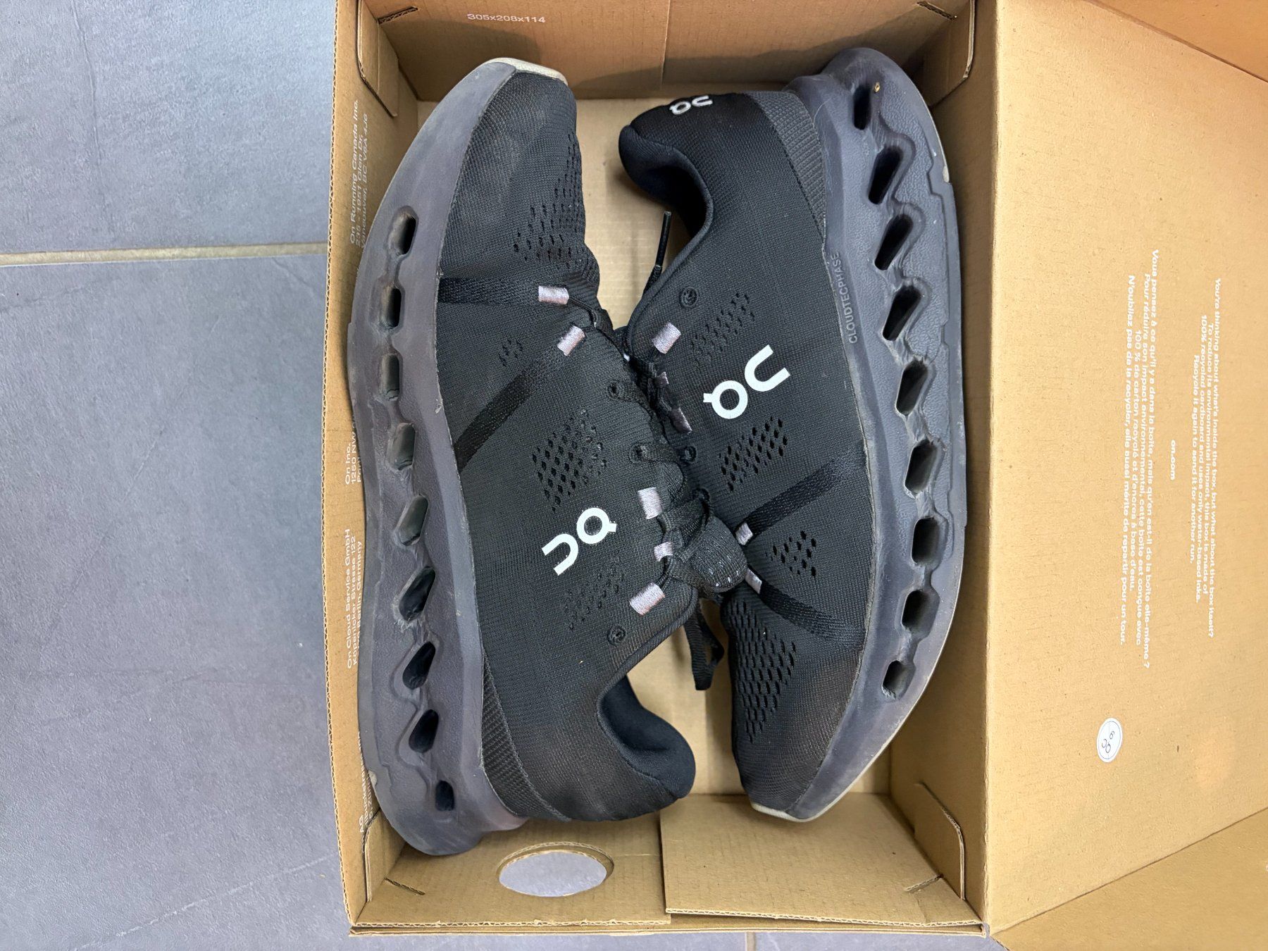 On Herrenschuhe: On Cloudsurfer - Men - schwarz - Grösse EU 41 – Gebraucht aus Zürich von luk_tar 1