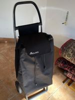 ROLSER Einkaufstrolley – Einkaufswagen mit Rädern – Schwarz