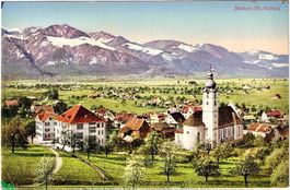BENKEN (St. Gallen) Generalansicht (im Sommer) ca. 1920 (SG)