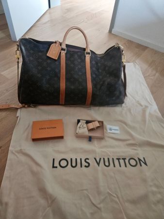 LOUIS VUITTON – Reisetasche Keepall 55 mit Schulterriemen