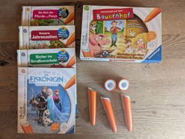 Tiptoi Set mit 3 Stiften, 4 Bücher und einem Spiel