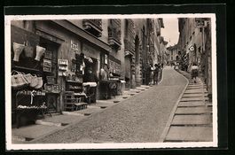 AK Lugano, Via Cattedrale, 1946