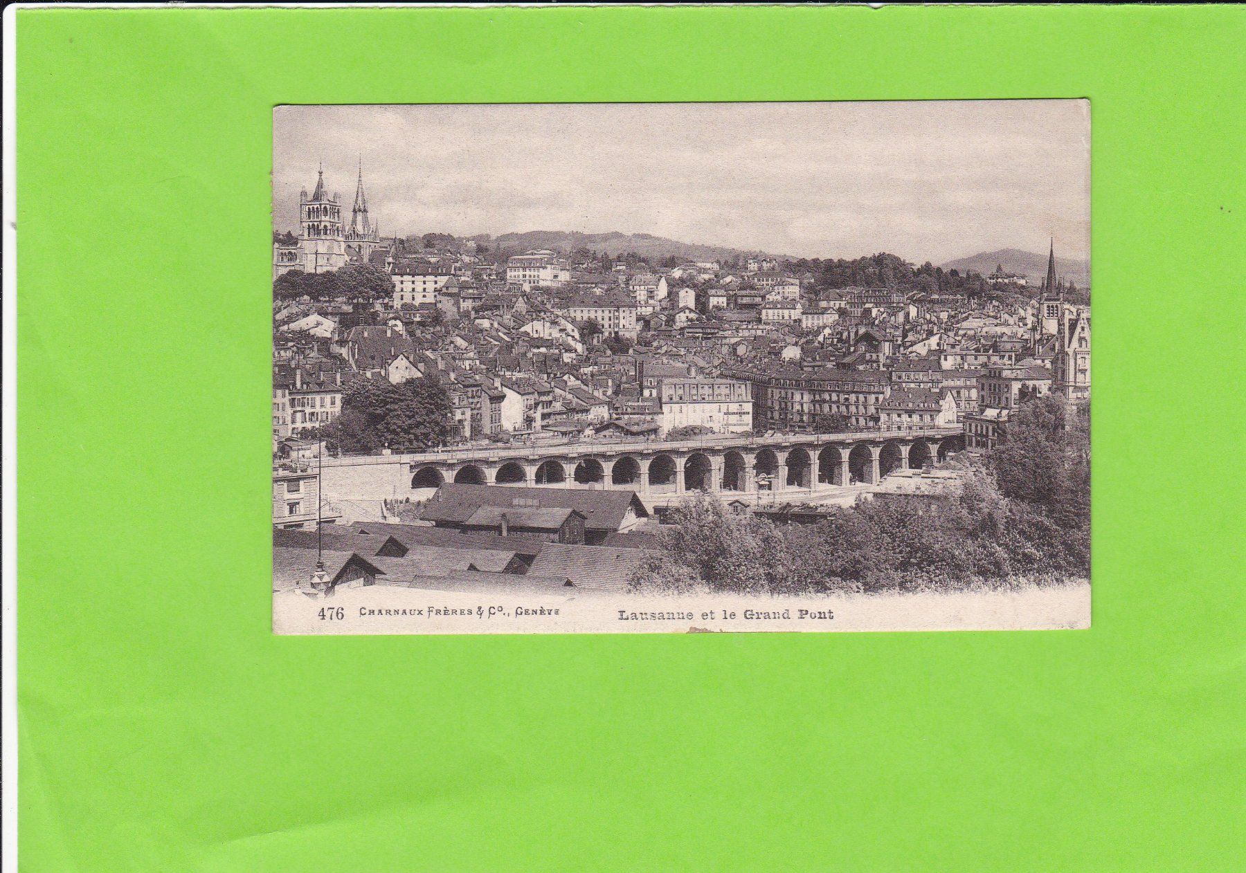 Cartoline postali: Lausanne et le Grand Pont – Usato da St. Peterzell venduto da neckertal
