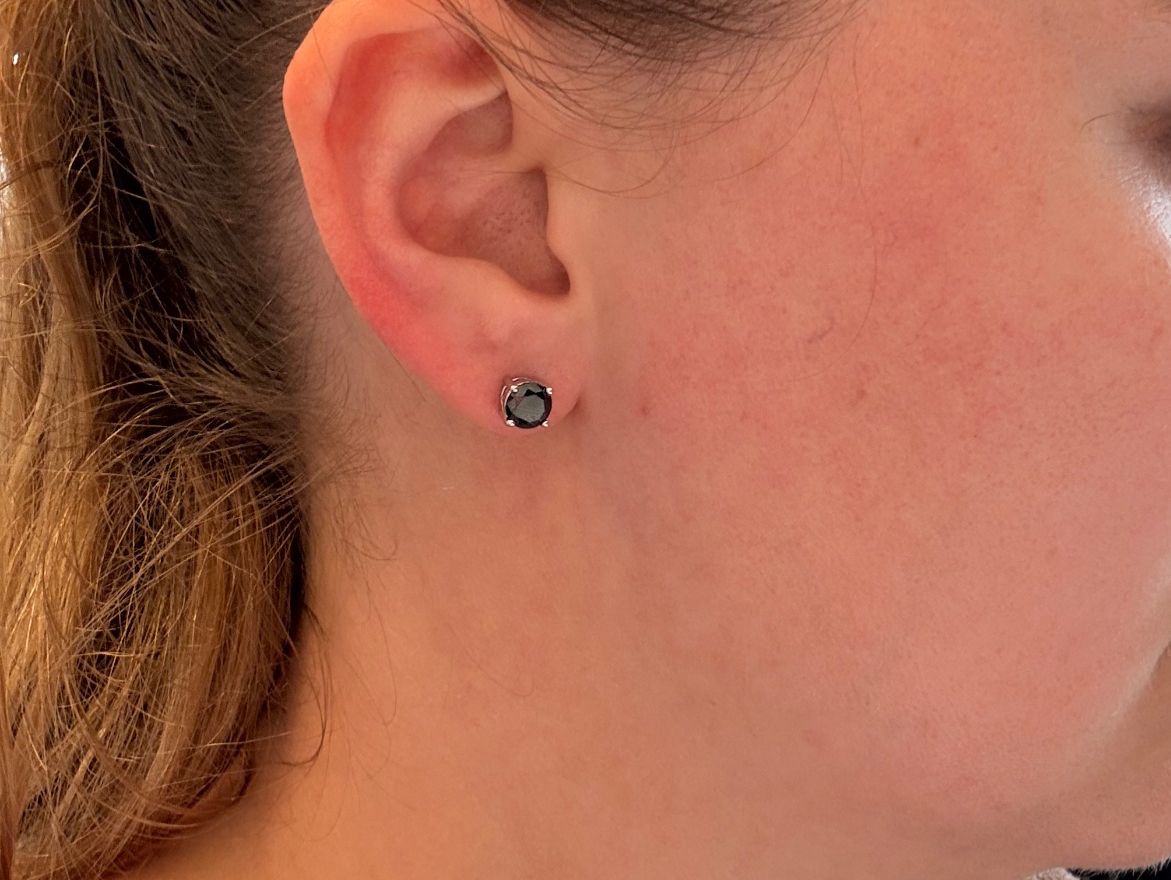 Orecchini pendenti & Orecchini a lobo: Einzel-Ohrstecker Silber 925 Zirkonia – Usato da Zug venduto da gold.schmuck 2
