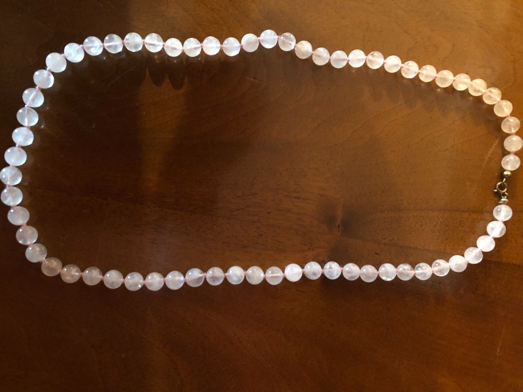 Catenine: Rosenquarz-Kette mit Verschluss – Nuovo (secondo la descrizione) da Wald ZH venduto da mlnt 3