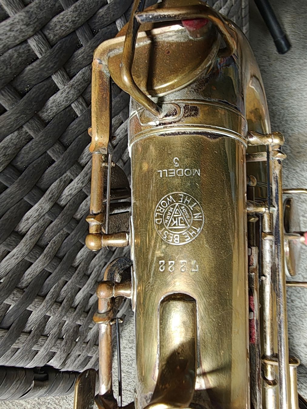 Strumenti musicali: Alto Saxophon KING – Usato da Langenthal venduto da Saxophone23 2